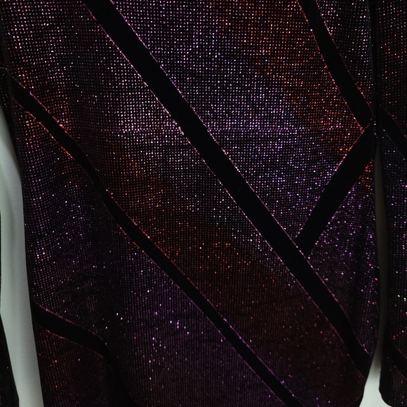 NWOT Topshop Sparkly Velour Dress - Picture 7 of 10